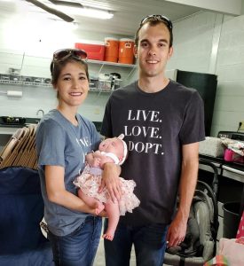 William and Jaimie with their new daughter